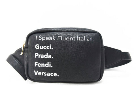 I Speak Fluent Italian Purse