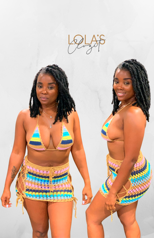 Summer Sizzle Crochet Top and Skirt